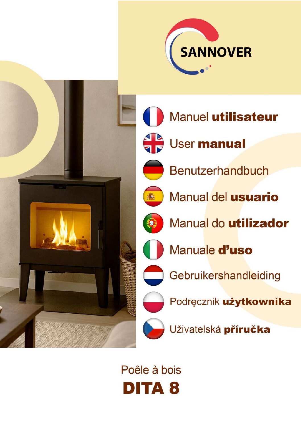 Poêle à Bois Dita 7,6 kW Bûche 40 cm Sannover – Image 4